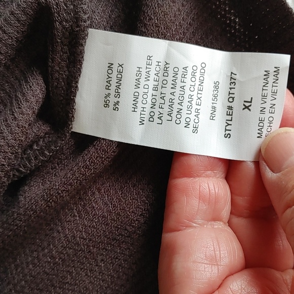 NWT Queen Bees Sleeveless Gray Waffle Knit. with Waist Tie Size XL - Picture 7 of 7